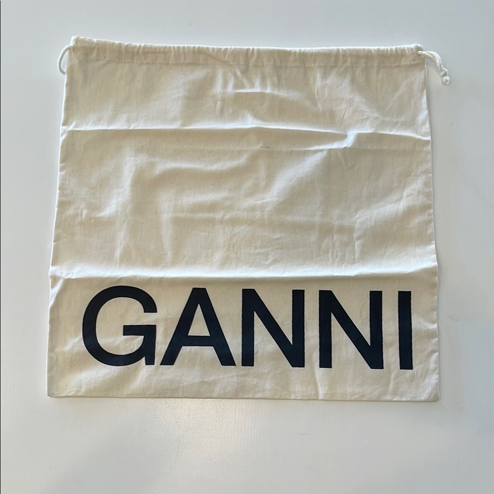 Ganni Dust Bag Drawstring Shoes Purse Travel Storage 15" x 15" NEW